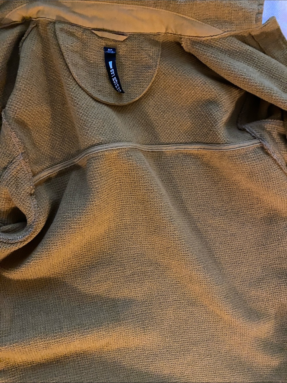 Design Lab Lord & Taylor Mustard Button-Up Shacket - Picture 7 of 10